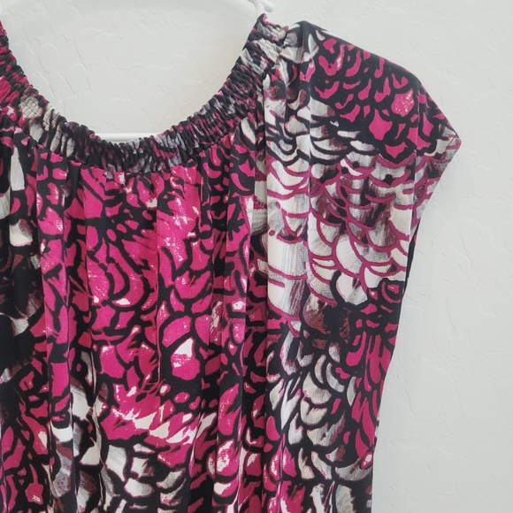 Worthington Pink & Black Blouse Top Women's Size Small - Picture 7 of 9